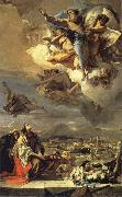 Giambattista Tiepolo Hl. Thekla erlost Este of the plague Spain oil painting artist